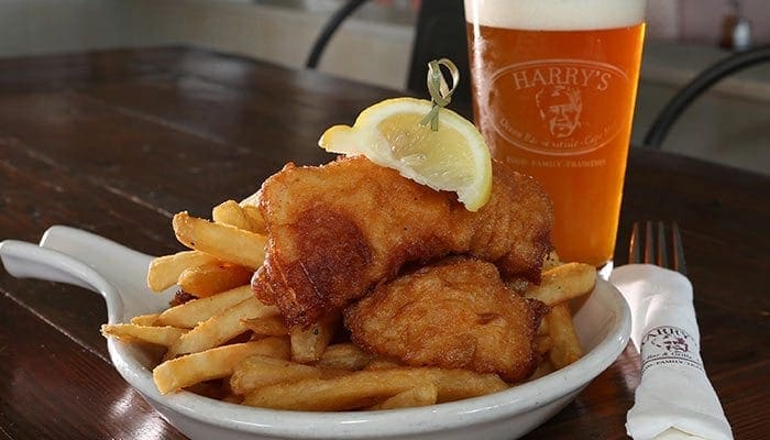 Cape May Dinner Special- Fish and chips with beer