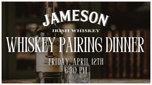 Jameson Irish Whiskey Pairing Dinne