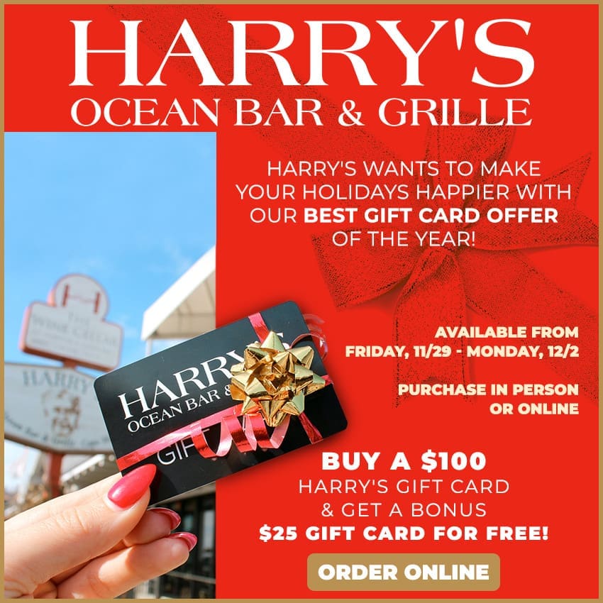 Harry's Ocean Bar & Grille Cape May Black Friday Gift Card deal