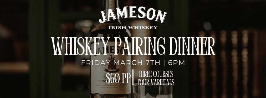 Jameson Irish Whiskey Pairing Dinner